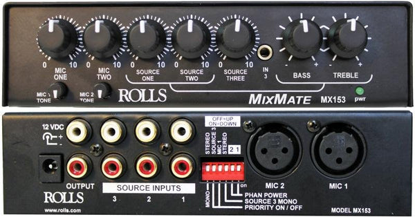Rolls MX153 MixMate Mic Line Mixer