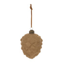 Melrose Flocked Glass Pinecone Ornament (Set of 12)