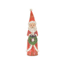 Melrose Distressed Wood Design Santa Figruine (Set of 3)