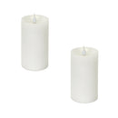 Melrose Simplux Designer LED Candle with Moving Flame and Remote (Set of 2)