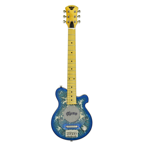 Pignose PGG-200-BLPL Mini Electric Guitar Blue Paisley w/ Gig Bag
