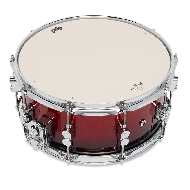 PDP Concept Maple 6.5x14 Snare Red to Black Fade Lacquer PDCM6514SSRB