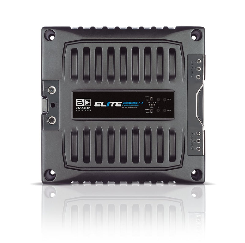 BANDA Elite2000.41BK Car Amplifiers 2000 Watt 4-Channel 1 Ohm