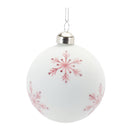 Melrose Frosted Snowflake and Tree Ball Ornament (Set of 12)