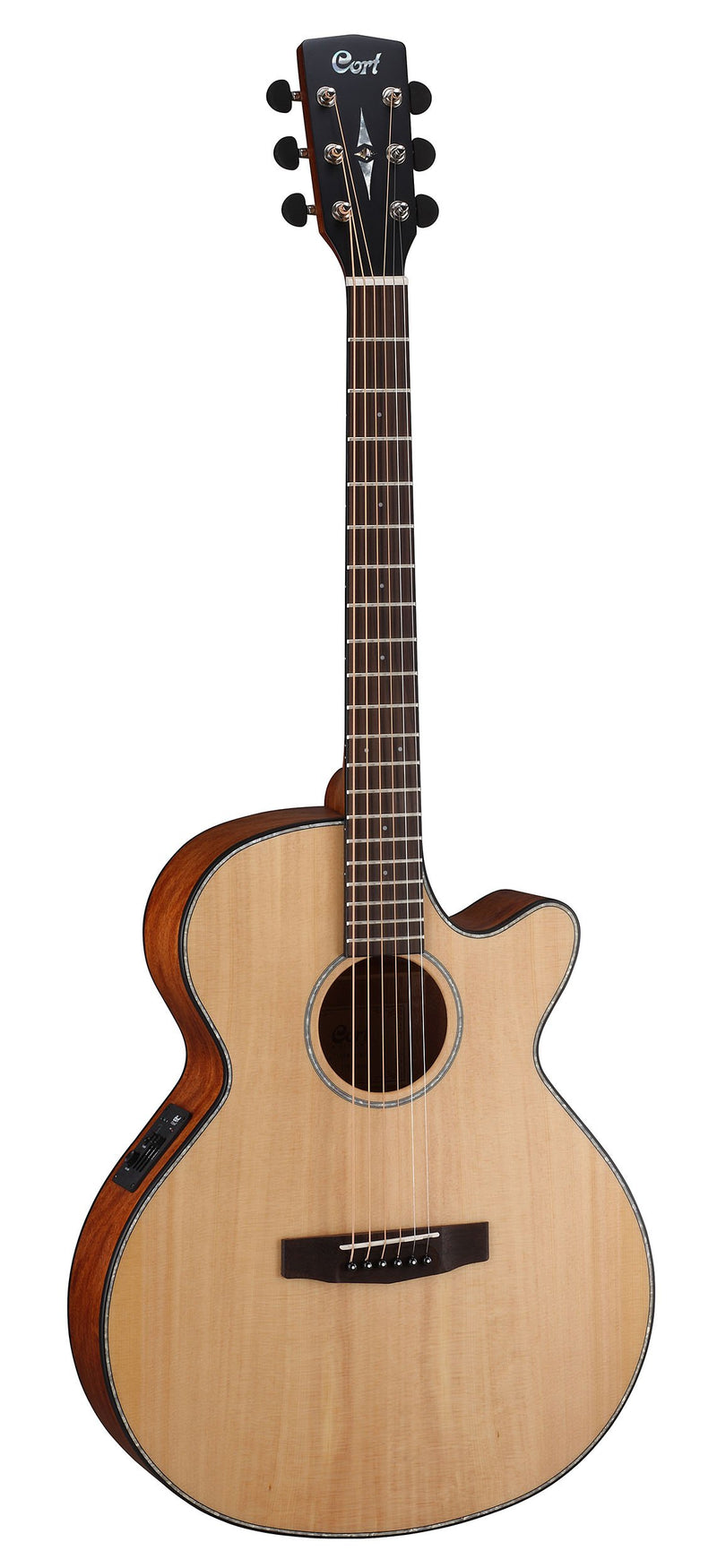 Cort SFXENS Acoustic Electric Slim Body Cutaway Guitar - Natural Satin