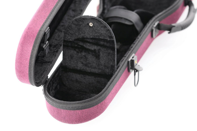 GEWA Bio-A Shaped 4/4 Violin Case Violet with Backpack Straps