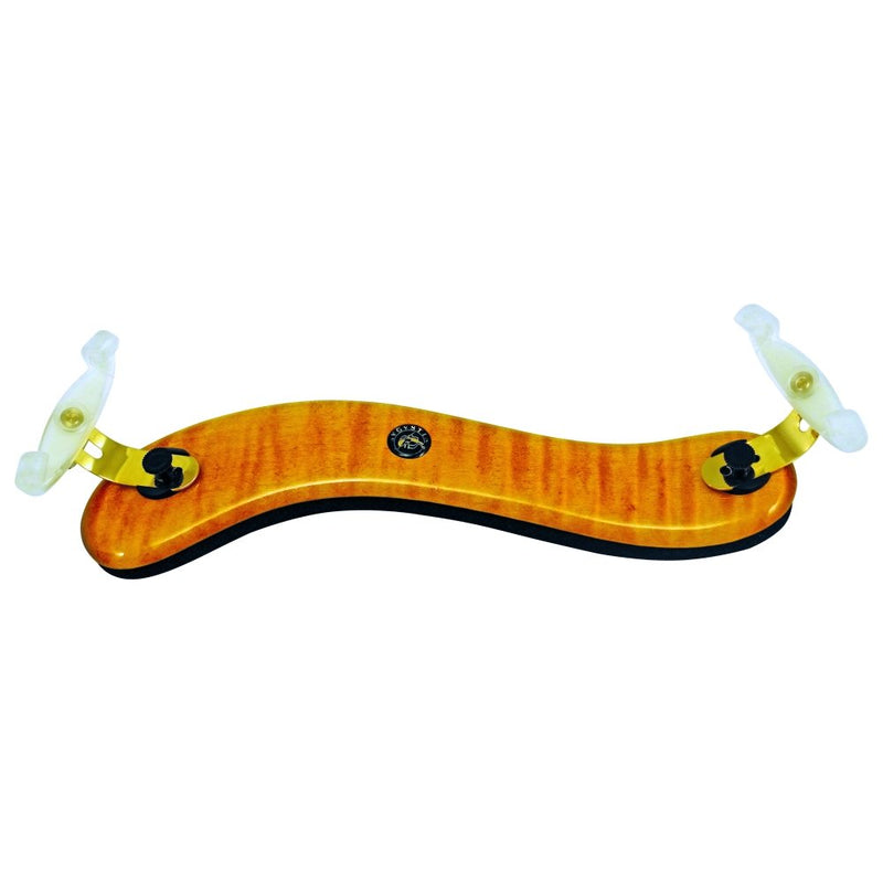 VLM Augustin Diamond Viola Shoulder Rest – Light Maple w/ Gold & White Hardware