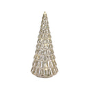 Melrose LED Lighted Mercury Glass Holiday Tree Decor (Set of 4)