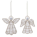 Metal Framed Angel Ornament (Set of 6)