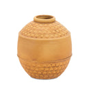 Melrose Bubbled Terra Cotta Vase 8"H
