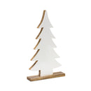 Melrose Pine Tree on Natural Wood Base (Set of 2)