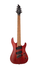 Cort KX Series Multi Scale 7 String Electric Guitar - Open Pore Mahogany