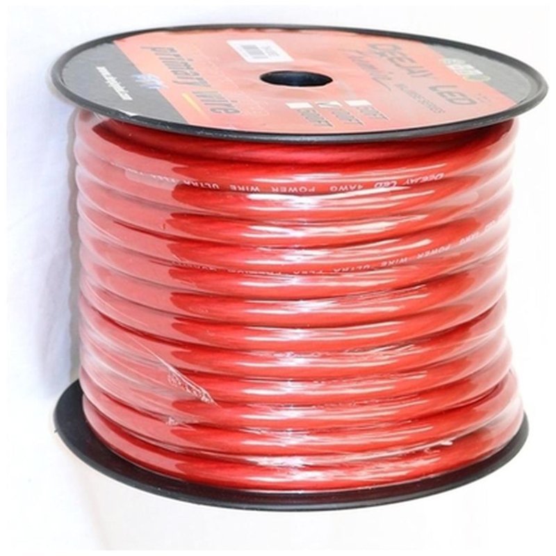 DEEJAY LED 0AWG 50ft Power Cable Red CCA TBH050REDALUMCOP