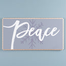 Melrose Peace and Snowflake Sign 24"L