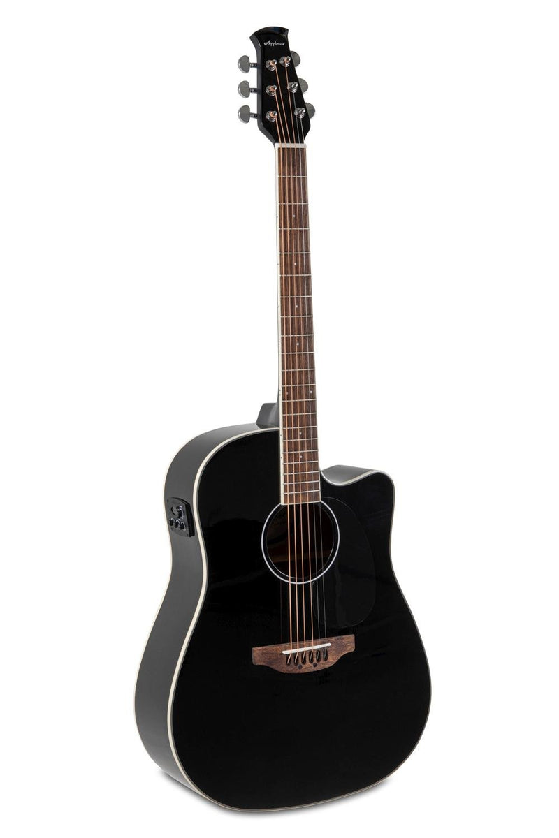 Ovation Applause AP510.104 Dreadnought Acoustic-Electric Guitar – Black Gloss