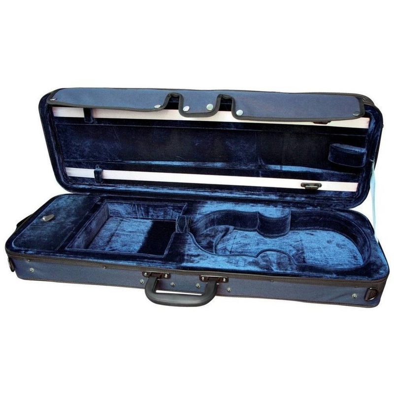 GEWA PURE CVK02 4/4 Violin Case - Ultra-Rigid Foam Shell - Dark Blue/Blue