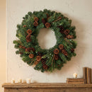 Melrose Mixed Pine and Pinecone Wreath 32"D