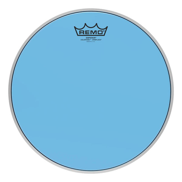 Remo Emperor Colortone Crimplock Blue 12" Tenor Drumhead - BE-0312-CT-BUMP