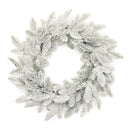 Melrose Snowy Flocked Pine Wreath 24"D