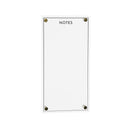 Melrose Acrylic Dry Erase Notes Board 13"H Wall Decor, Nautical, Modern, Acrylic