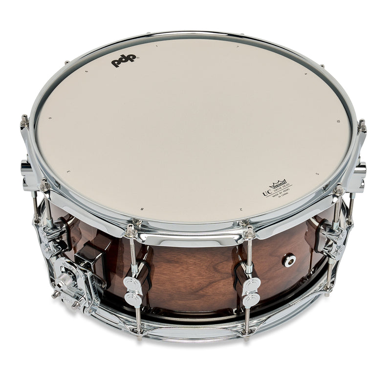 PDP Concept Maple Exotic 6.5x14 Snare Drum Walnut Charcoal Burst PDCMX6514SSWC