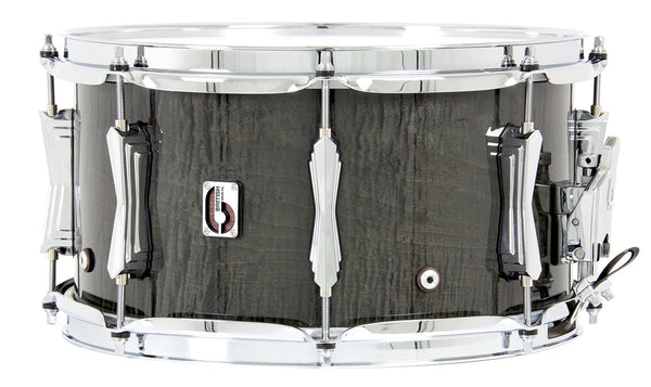 British Drum Co Super Seven 7″×13″ Purpleheart Fiddleback Sycamore Snare