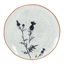 Melrose Rustic Thistle Etched Plate with Speckled Finish (Set of 4)