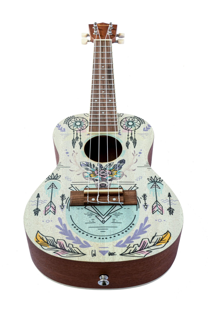 Bamboo Indie 23″ Concert Ukulele w/ Boho Graphic - U23‑INDI‑S