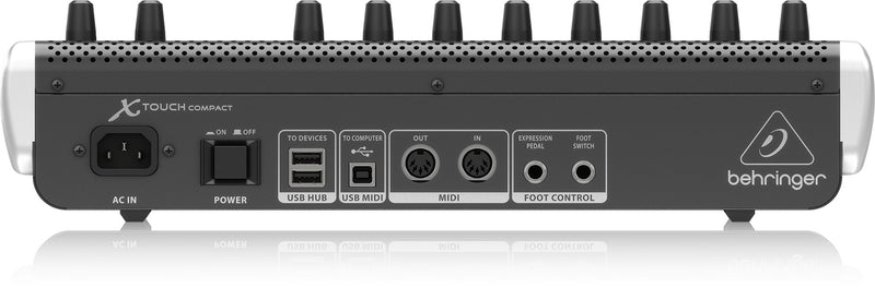 Behringer X-TOUCH Compact USB/MIDI Controller w/ 9 Touch-Sensitive Motor Faders