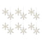 Jeweled Metal Snowflake Ornament (Set of 12)