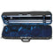 GEWA Maestro 4/4 Oblong Violin Case w/ Thermo Shell - Black/Blue