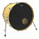 Remo Powerstroke P3 Ebony 22" Bass Resonant Drumhead - 5" Black DynamO