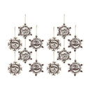 Melrose Cut Cookie Design Snowflake Ornament (Set of 12)