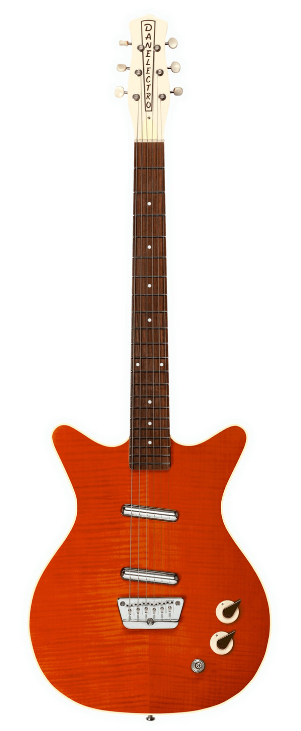 Danelectro 59 Divine Electric Guitar - Flame Maple Top