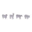 Melrose Distressed Farm Animal Figurine (Set of 4)