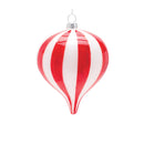 Striped Glass Ornament (Set of 6)