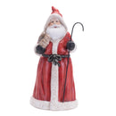 Melrose Hooded Terracotta Santa Figurine (Set of 2)
