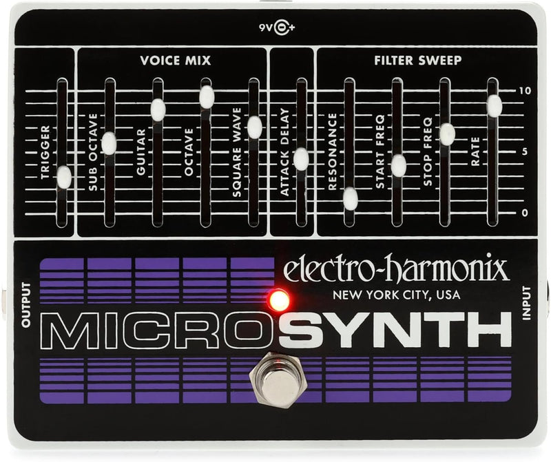 Electro-Harmonix Micro Synth Analog Guitar Synthesizer Pedal