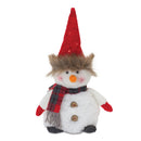 Melrose Plush Snowman with Hat and Scarf (Set of 2)