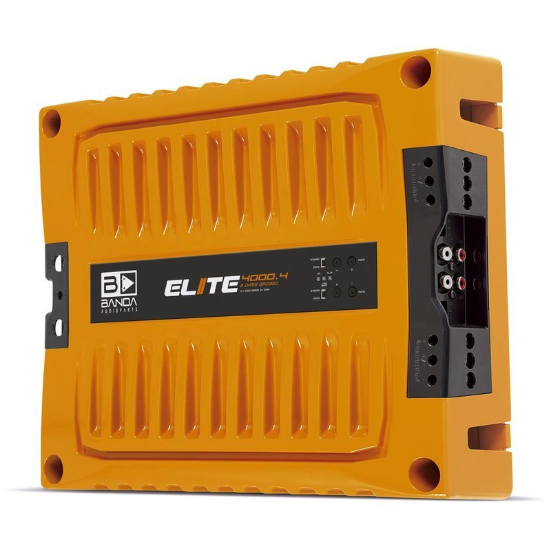 Banda ELITE4000.41OR 4000W RMS 4ch 1Ω Orange FullRange HighPower Crossover Audio