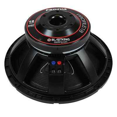 BlastKing PROFILE18 18" 3000 Watt 8 Ohms High Output Woofer