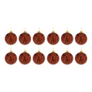 Amber Glass Ball Ornament (Set of 12)