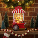 LED Snow Globe Santa's Candy Stand 10.75"H