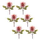 Melrose Blush Pink Dahlia Flower Stem (Set of 6)