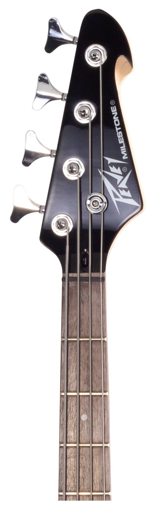 Peavey Milestone 4 Black 4-String Electric Bass Guitar with Powerplate