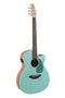 Ovation AEO-69-T Applause Jump OM Cutaway Electric-Acoustic Guitar Celeste Blue