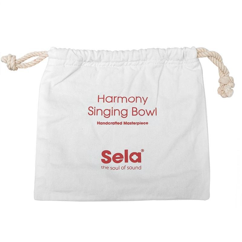 Sela Harmony 6.7" Brass Singing Bowl w/ Mallet & Felt Stationary Ring – SE262