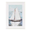 Melrose Framed Sail Boat Print Wall Decor, Nautical, Modern, Wood