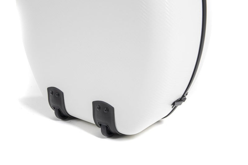 PURE by GEWA Polycarbonate 4.8 Cello Case – White with Wheels