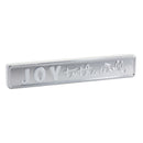 Melrose Metal Holiday Sentiment Sign (Set of 2)